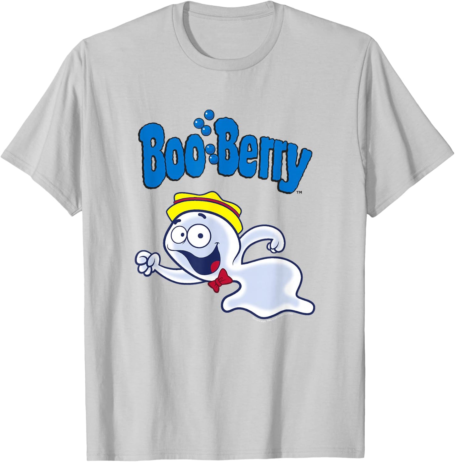 Boo Berry Iconic Funny Ghost Vintage Chest Portrait T-Shirt - T-Shirt | Ash