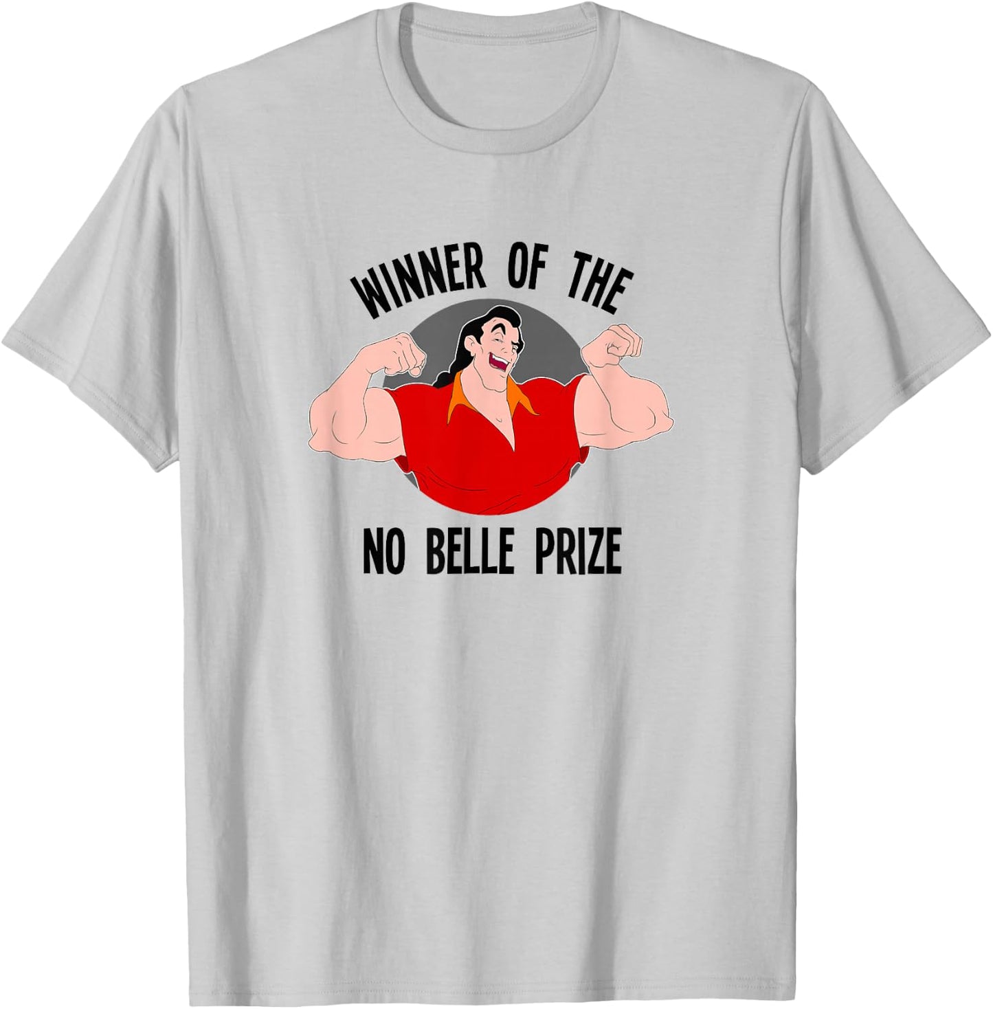 Disney Beauty and The Beast Gaston Winner of No Belle Prize Small T-Shirt - T-Shirt | Ash