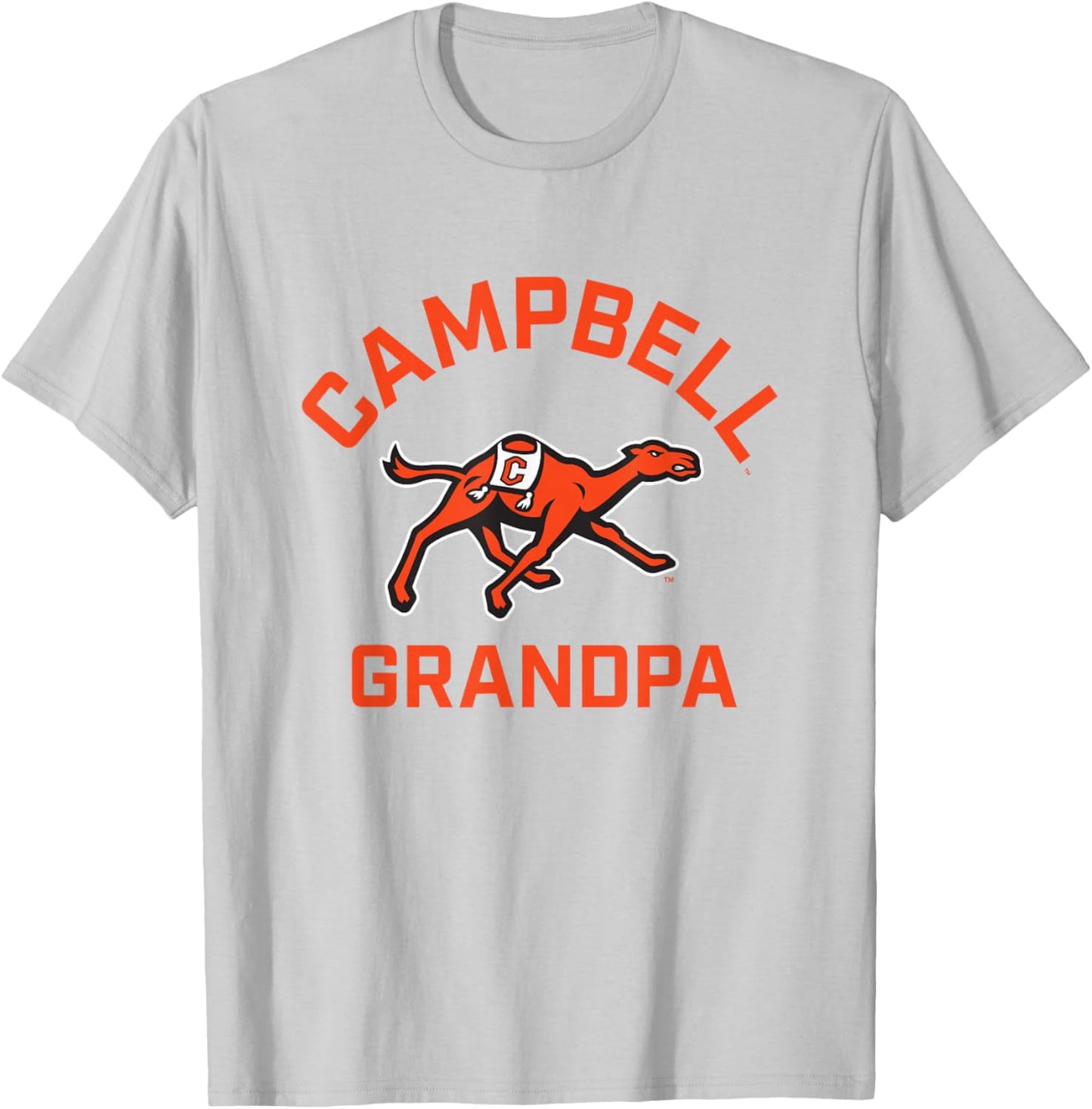 Campbell University Fighting Camels Arched Grandpa T-Shirt - T-Shirt | Ash