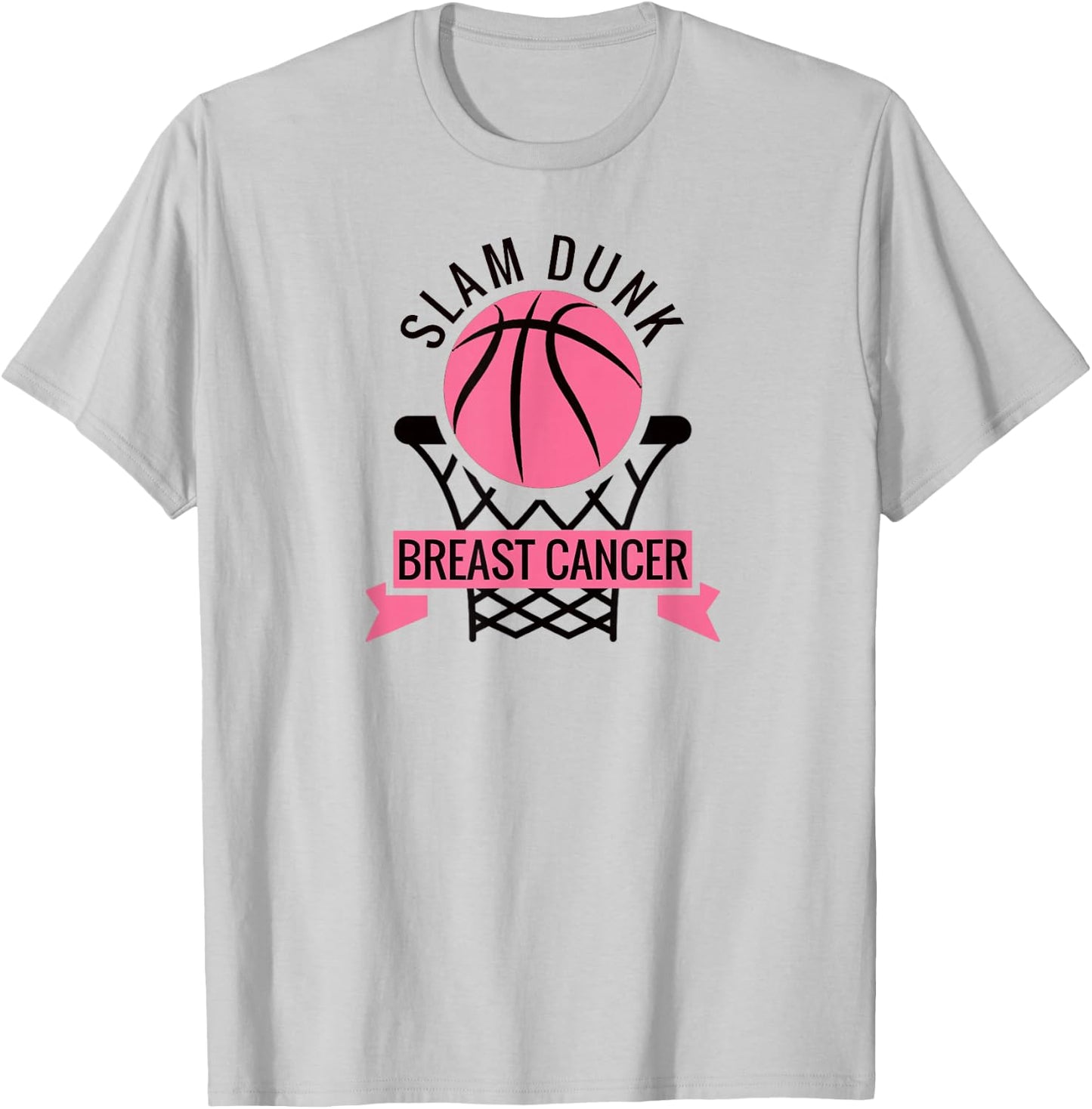 Breast Cancer Awareness Month October Slam Dunk T-Shirt - T-Shirt | Ash