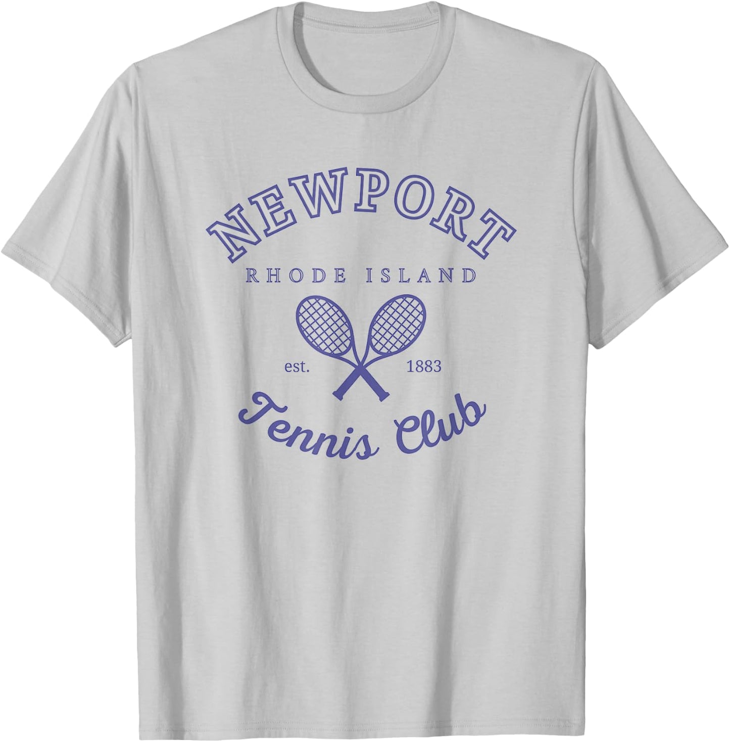 Newport Tennis Club T-Shirt - T-Shirt | Ash