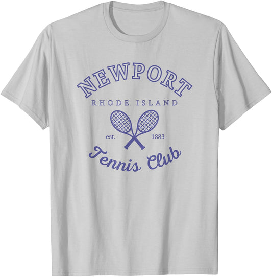 Newport Tennis Club T-Shirt - T-Shirt | Ash