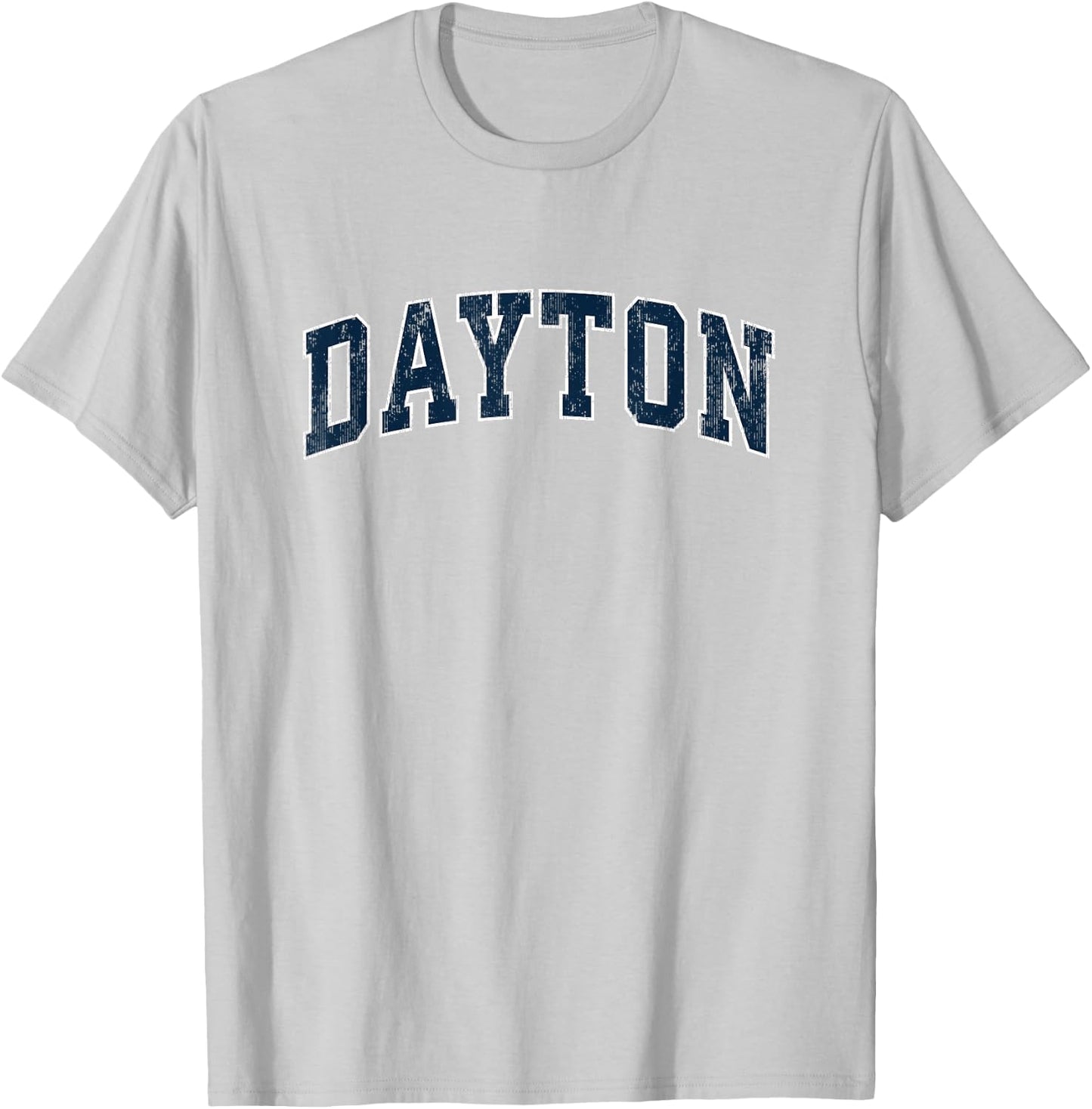 Dayton Ohio OH Vintage Sports Design Navy Design T-Shirt - T-Shirt | Ash