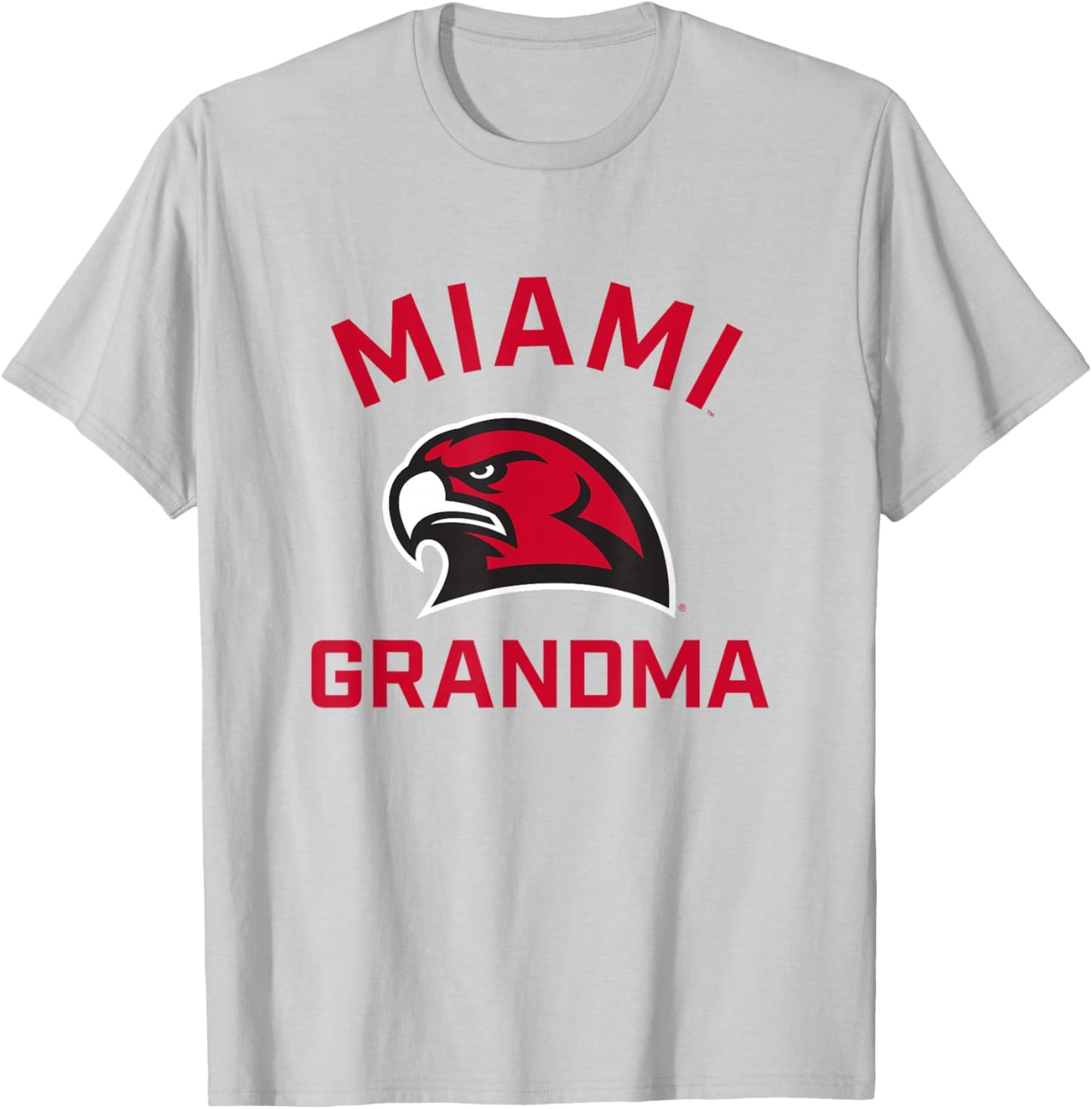 Miami University Ohio Redhawks Arched Grandma T-Shirt - T-Shirt | Ash