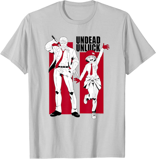 Undead Unluck Andy & Fuuko Frames T-Shirt - T-Shirt | Ash