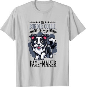 Running with Border Collie T-Shirt - T-Shirt | Ash