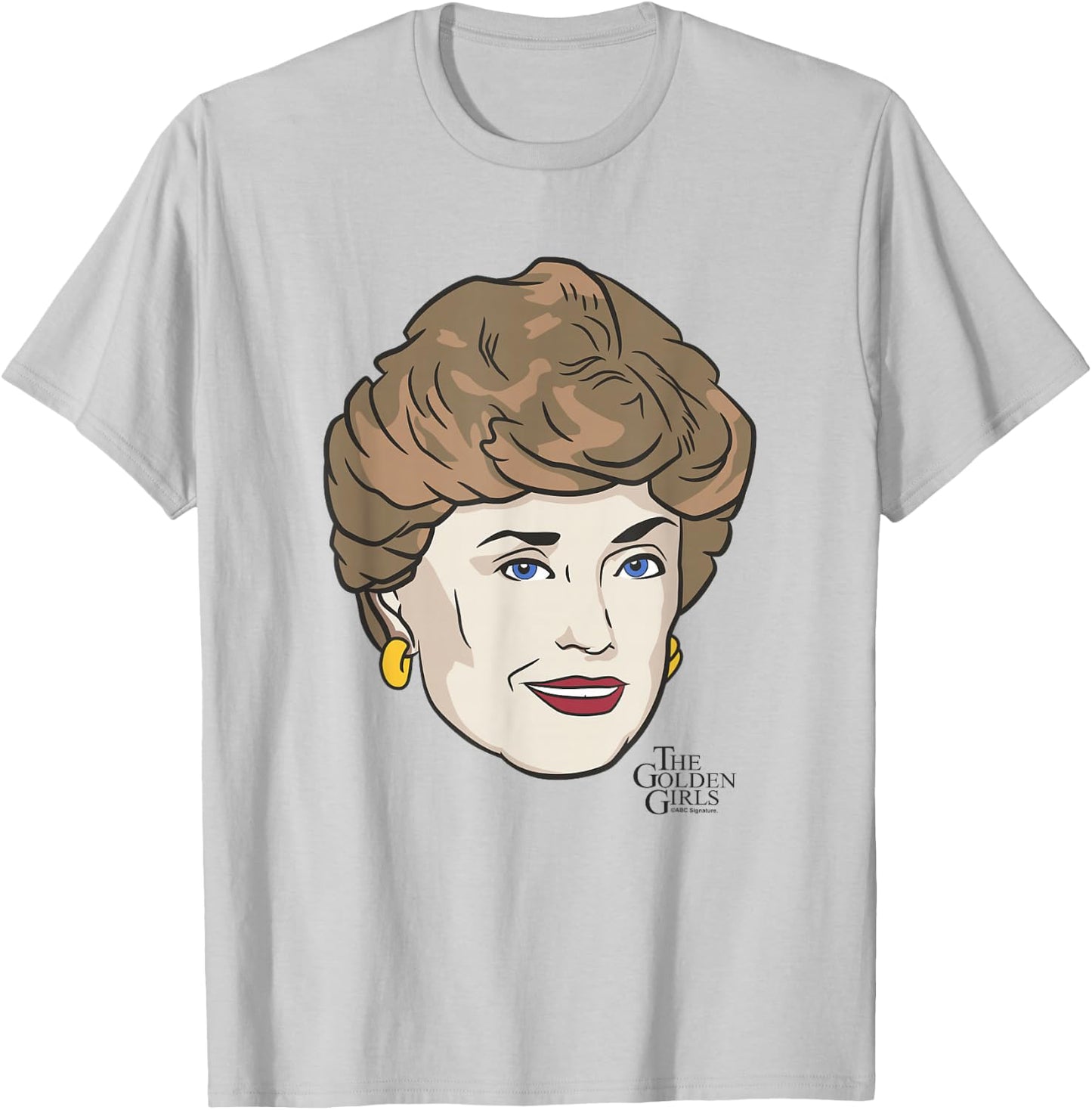 The Golden Girls Iconic Blanche Animated Big Face Portrait T-Shirt - T-Shirt | Ash