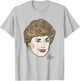 The Golden Girls Iconic Blanche Animated Big Face Portrait T-Shirt - T-Shirt | Ash