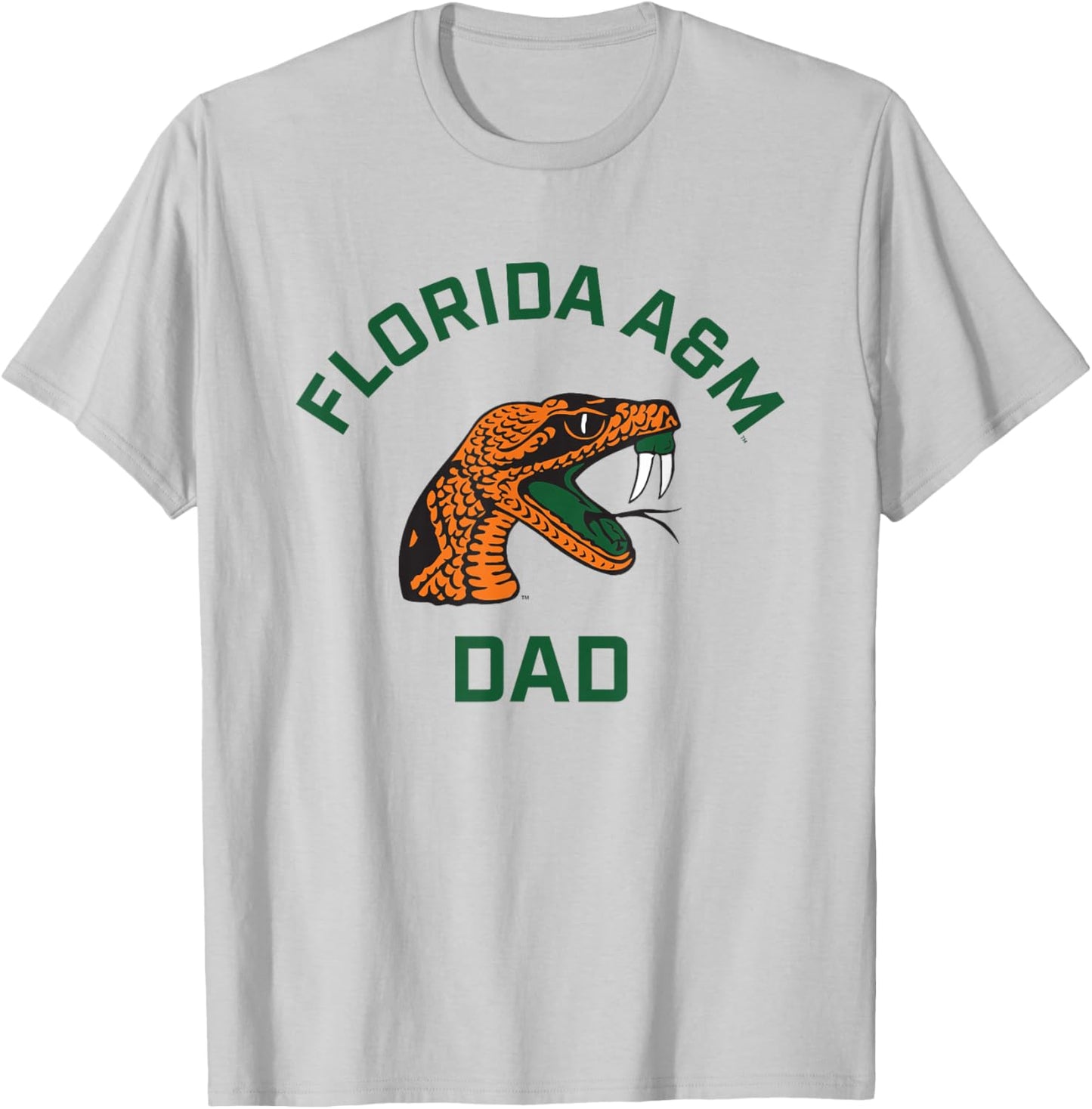 Florida A&M University FAMU Rattlers Arched Dad T-Shirt - T-Shirt | Ash