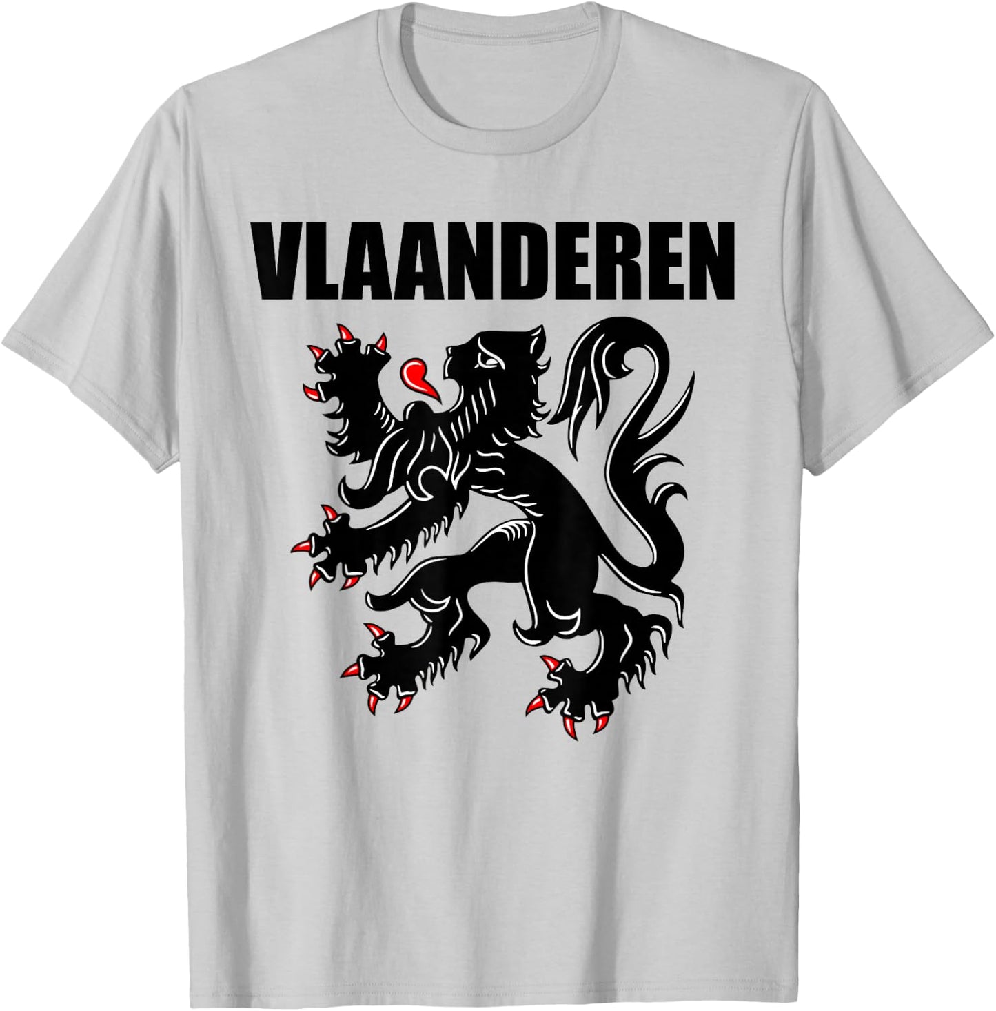 Flanders Belgium Flemish Lion Souvenir Vlaanderen Dutch T-Shirt - T-Shirt | Ash