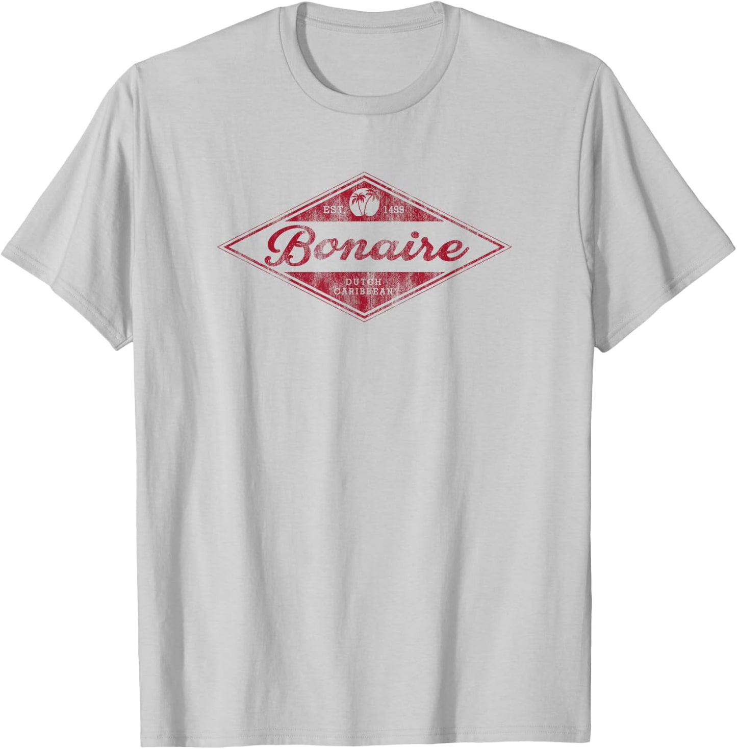 Vintage Bonaire Souvenir Retro Vacation T-Shirt - T-Shirt | Ash
