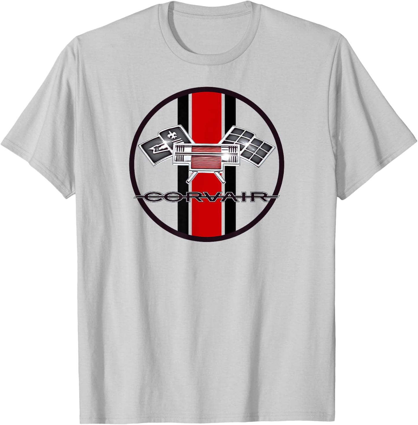 Corvair High Performance Flags 1961, 1962, 1963, 1964 T-Shirt - T-Shirt | Ash
