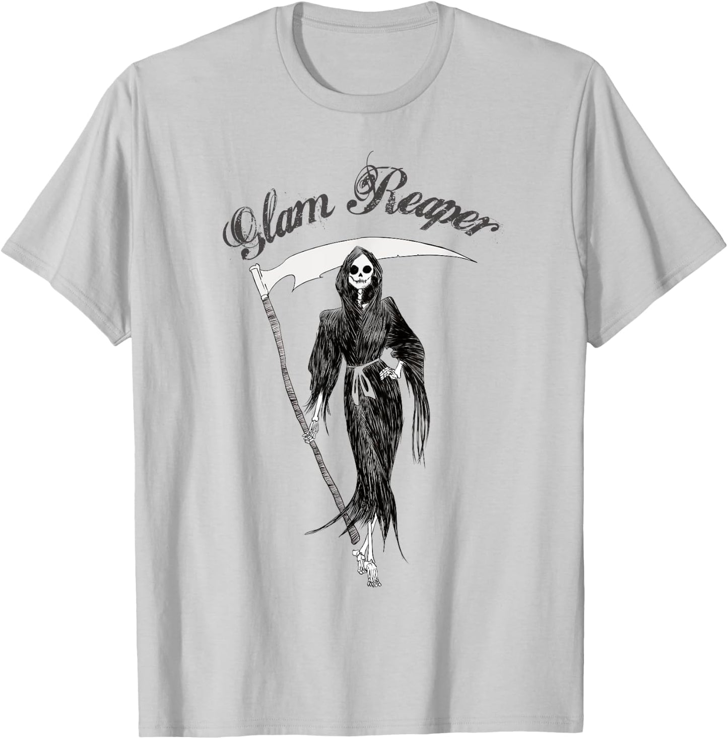 Cute The Glam reaper easy Halloween Women's Costume T-Shirt - T-Shirt | Ash