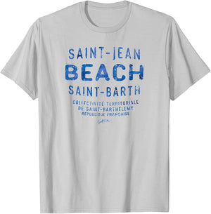 JCombs: Saint Barth, Saint-Jean Beach T-Shirt - T-Shirt | Ash