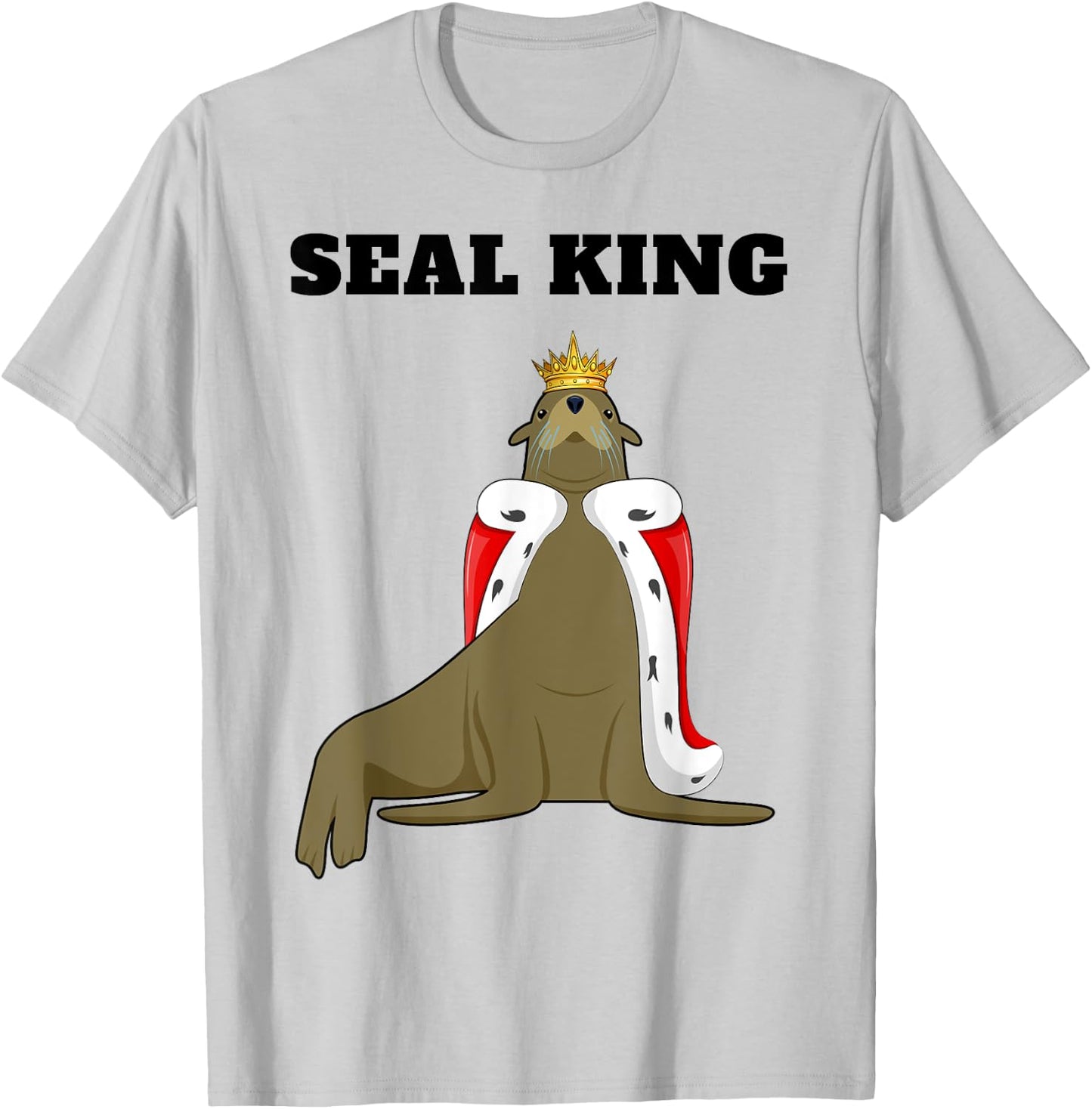 Seal King | Boys Seal Lover | Seal T-Shirt - T-Shirt | Ash