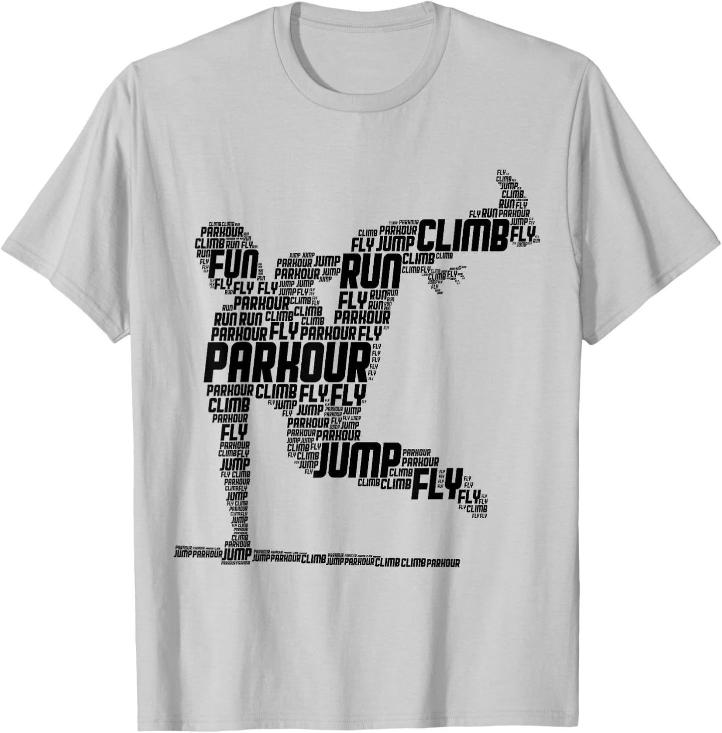 Parkour Freerunner Traceur Freerunning Men Boys Kids T-Shirt - T-Shirt | Ash