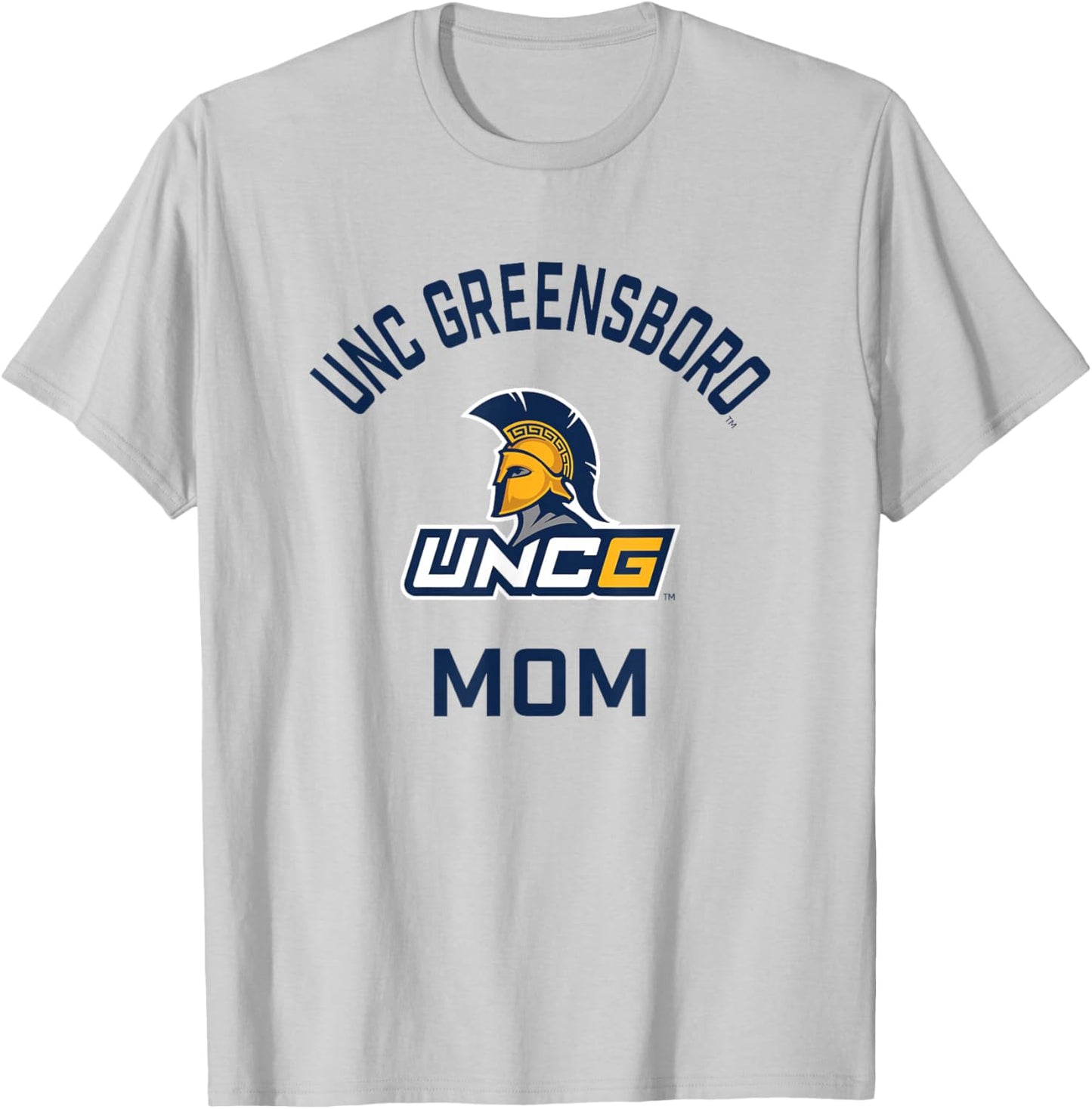 UNC Greensboro UNCG Spartans Arched Mom T-Shirt - T-Shirt | Ash