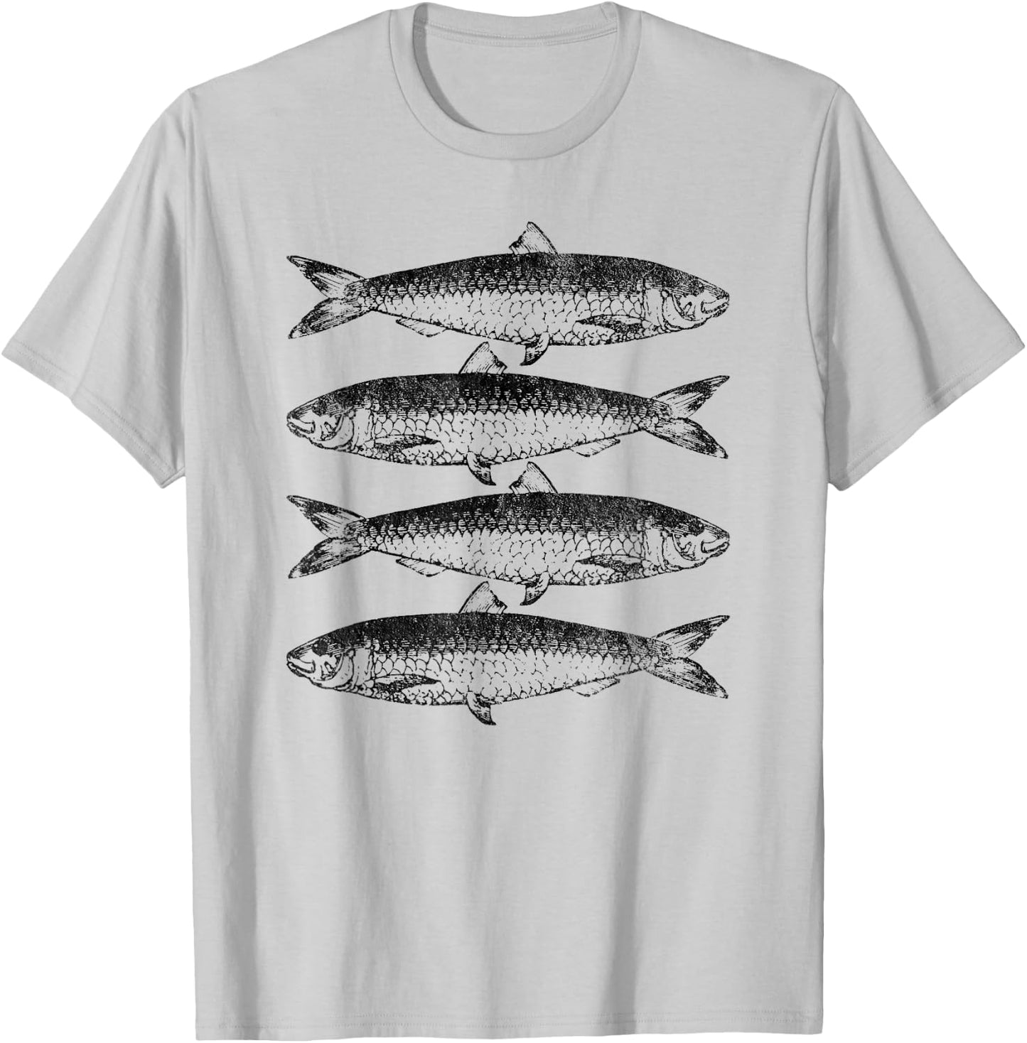 Canned Sardines Lover Gift Vintage Sardine Fish T-Shirt - T-Shirt | Ash