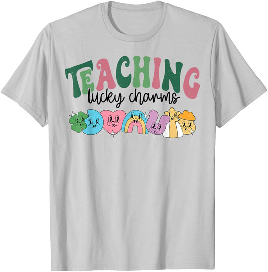 Teaching Lucky Charms St.Patrick's Day T-Shirt - T-Shirt | Ash