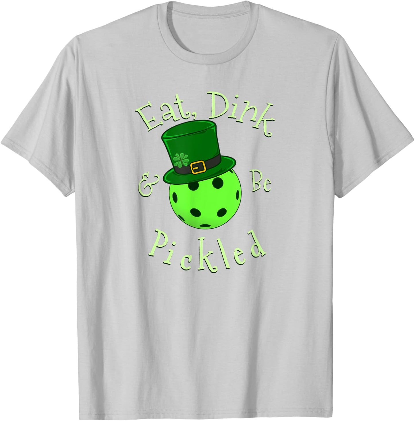 St Patricks Day Pickleball T-Shirt - T-Shirt | Ash