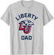 Liberty University Flames Arched Dad T-Shirt - T-Shirt | Ash