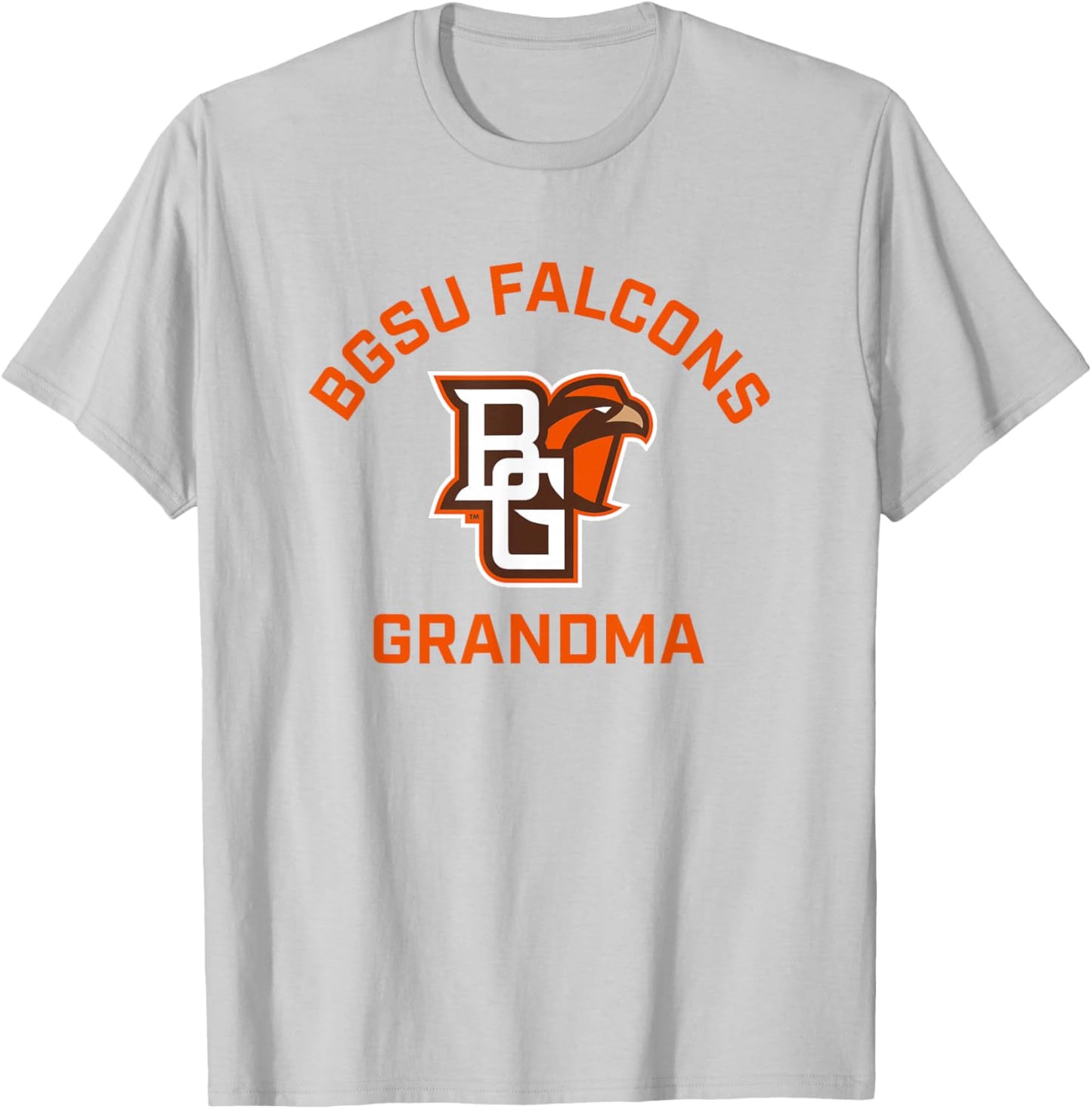 Bowling Green BGSU Falcons Arched Grandma T-Shirt - T-Shirt | Ash