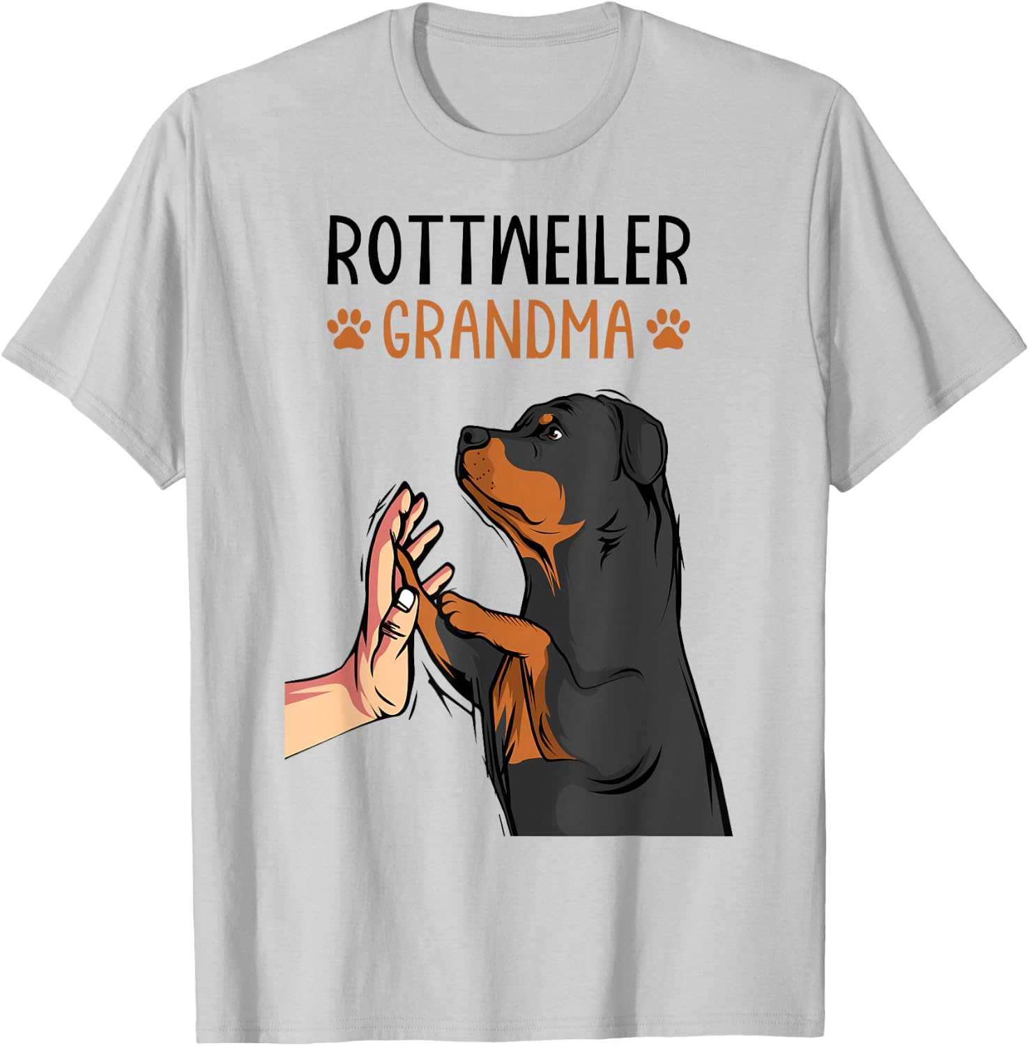 Rottweiler Grandma Rottie Dog Mom Funny Mother´s Day T-Shirt - T-Shirt | Ash