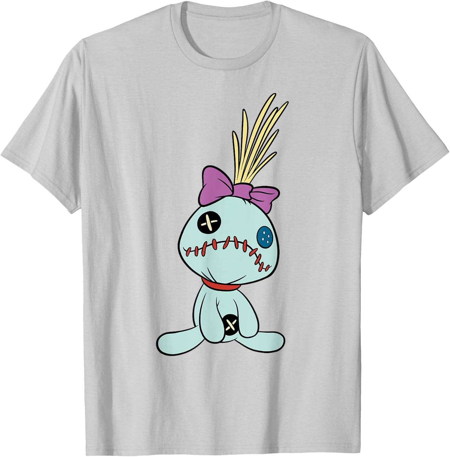 Disney Lilo & Stitch Cute Scrump Doll Big Chest Portrait T-Shirt - T-Shirt | Ash