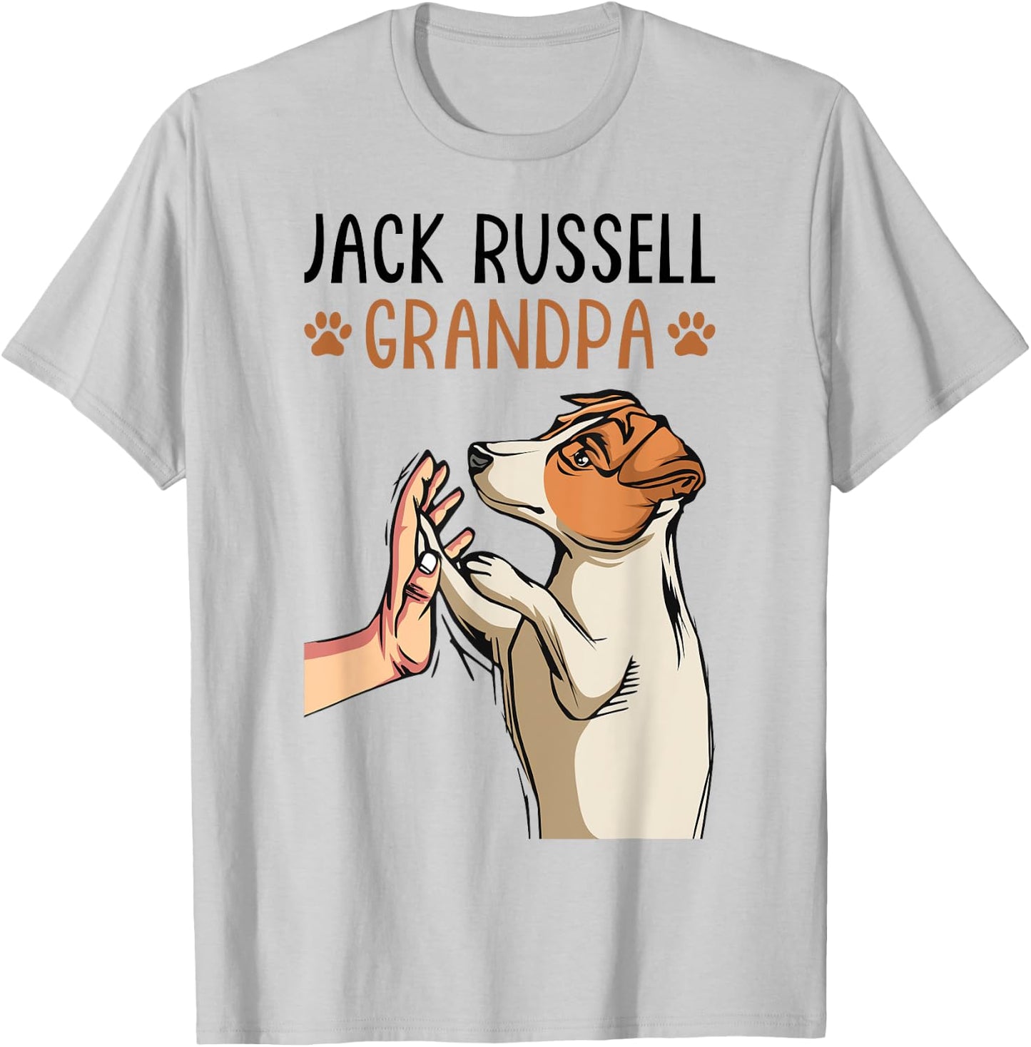 Jack Russell Terrier Grandpa Dog Grandpa Funny Men T-Shirt - T-Shirt | Ash
