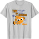 Disney Pixar Finding Nemo Tiny But Awesome Big Chest Logo T-Shirt - T-Shirt | Ash