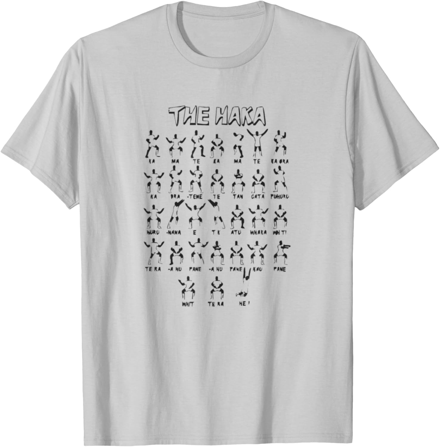 The Haka Poses T-Shirt - T-Shirt | Ash