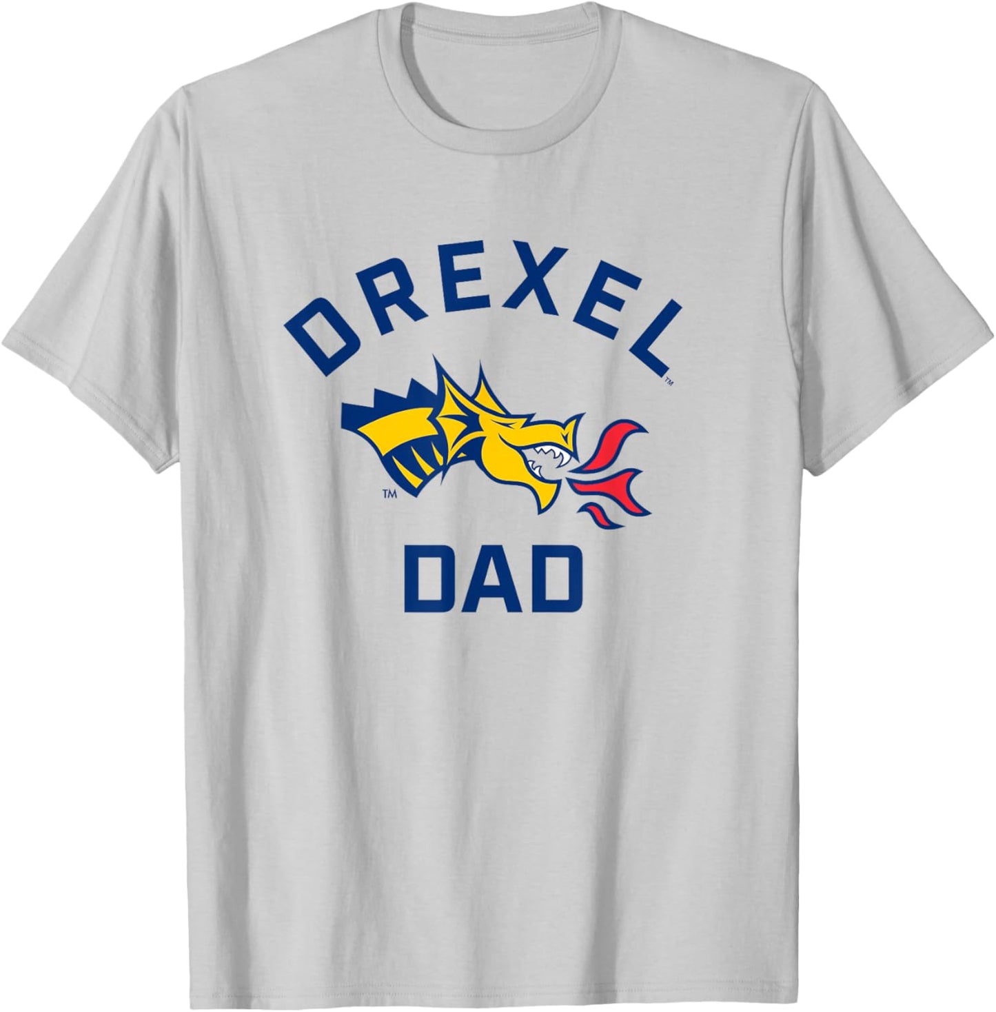 Drexel University Dragons Arched Dad T-Shirt - T-Shirt | Ash