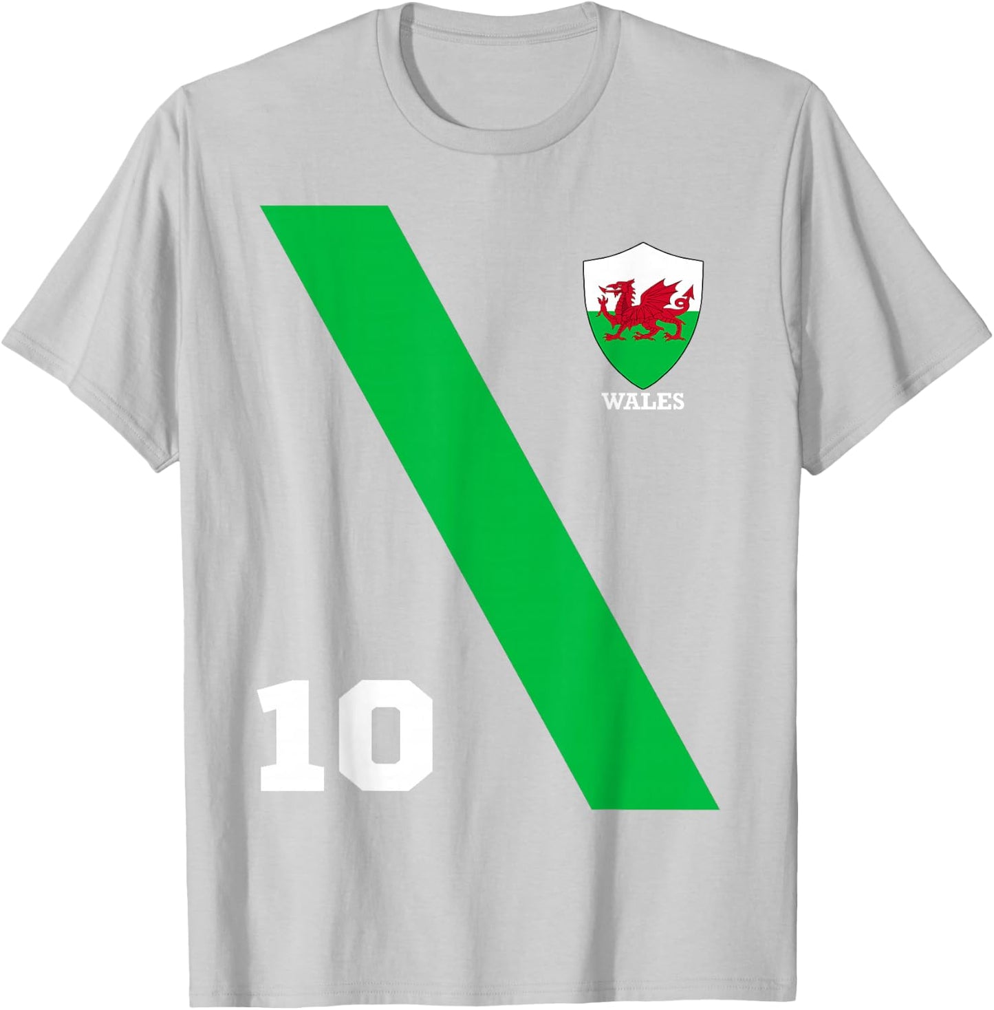 Wales Soccer Football 2020 European Tournament Fan T-Shirt - T-Shirt | Ash