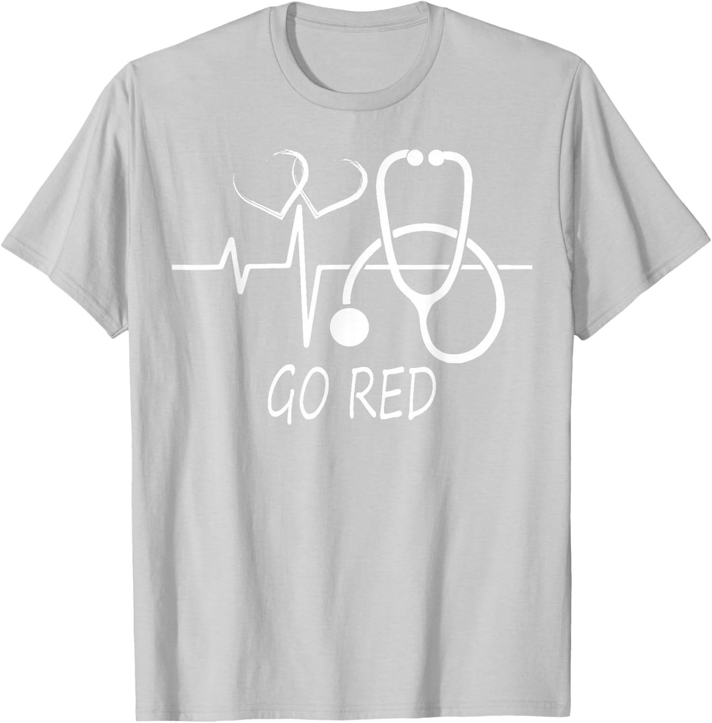 2026 February Heart Health Month American Heart Health T-Shirt - T-Shirt | Ash