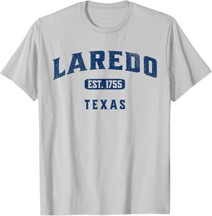 Vintage Athletic Souvenir Visit Laredo Texas T-Shirt - T-Shirt | Ash