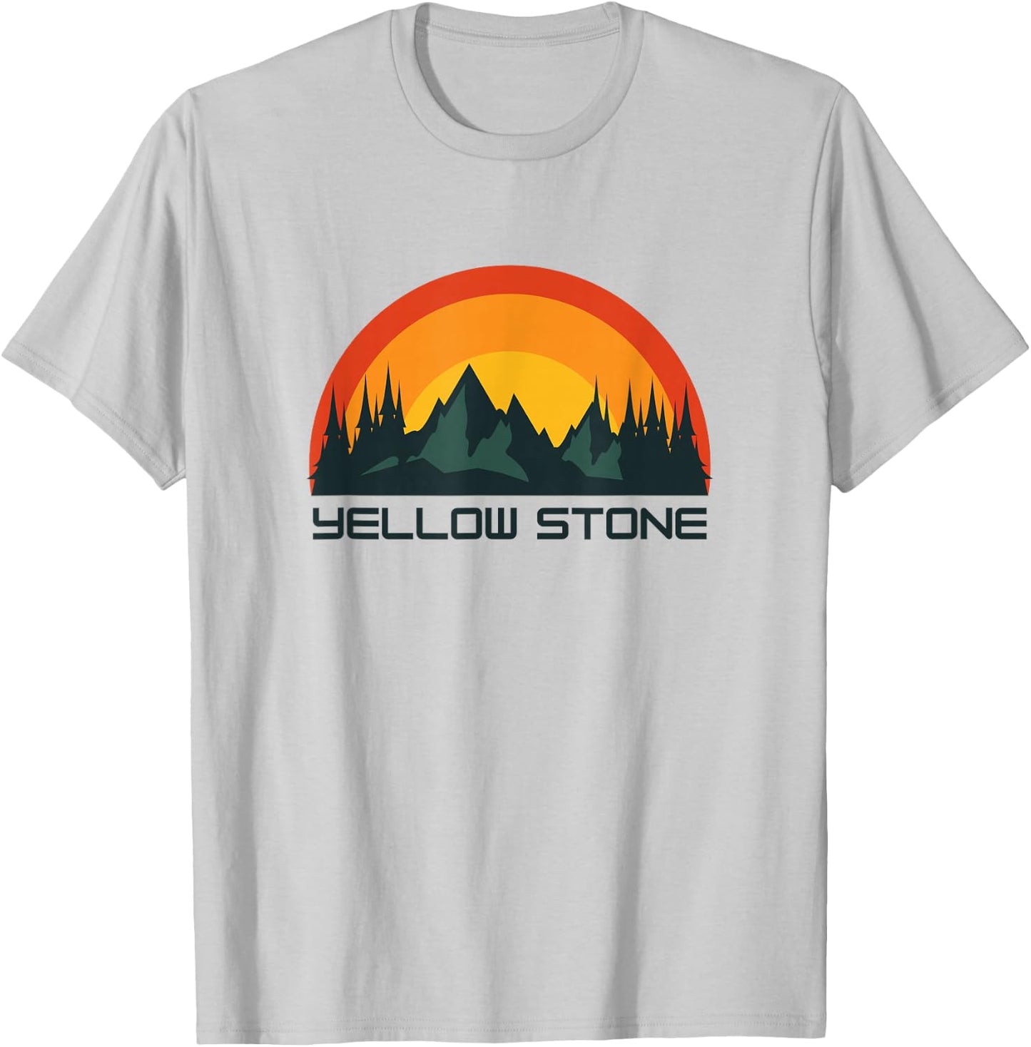 Yellow Stone National Park T-Shirt - T-Shirt | Ash
