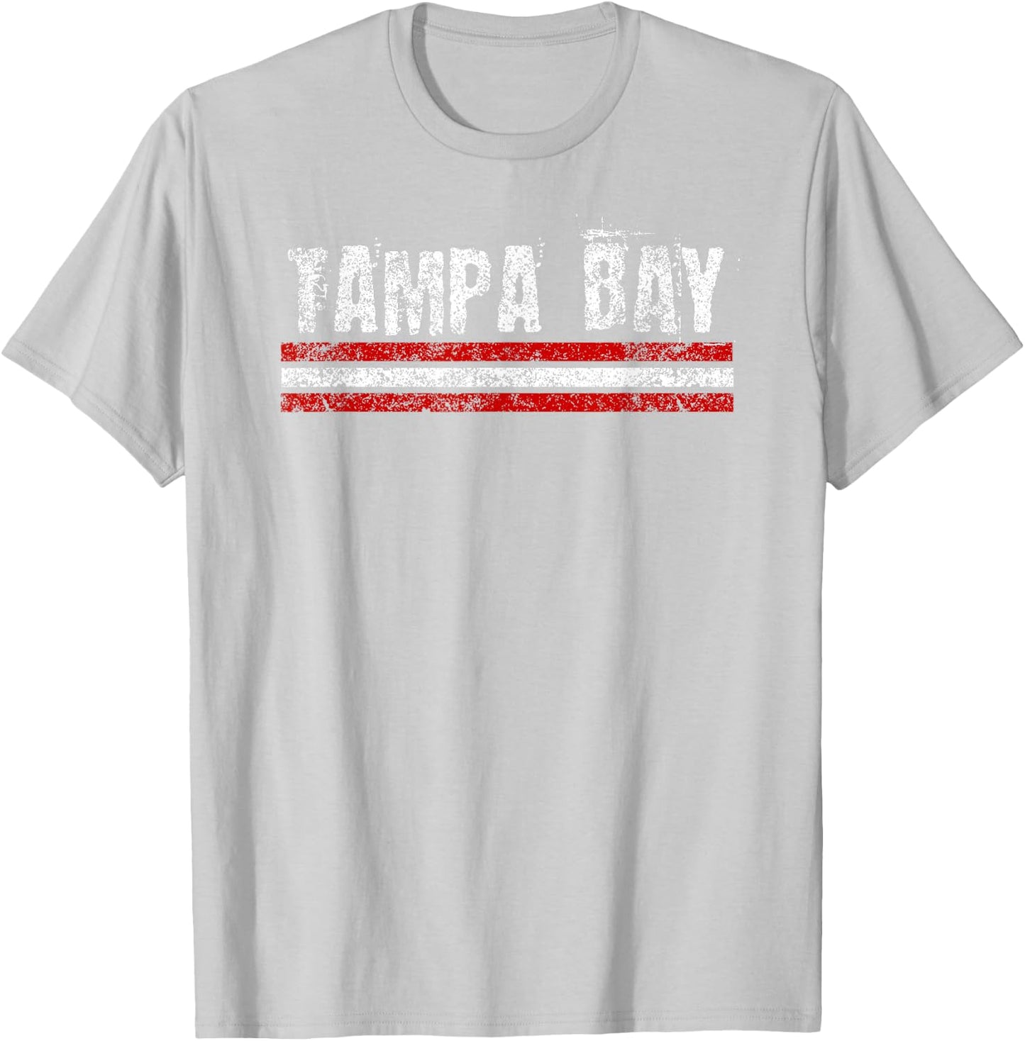 Tampa Bay Florida Retro Vintage Weathered Throwback T-Shirt - T-Shirt | Ash
