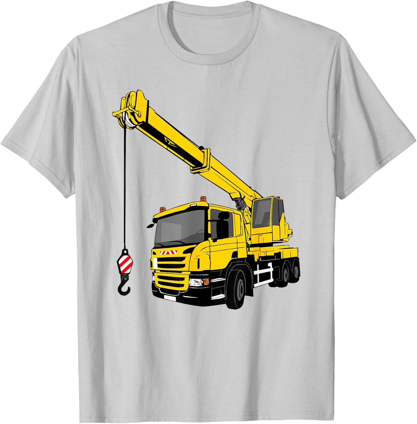 Crane car, carrane, crane, truck T-Shirt - T-Shirt | Ash