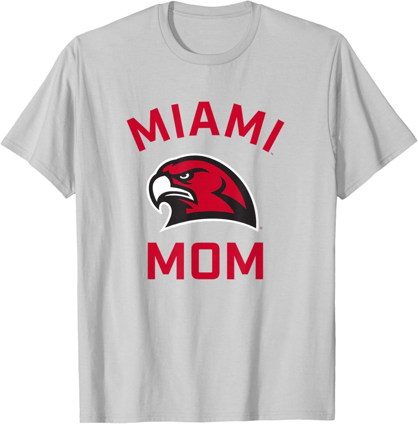 Miami University Ohio Redhawks Arched Mom T-Shirt - T-Shirt | Ash