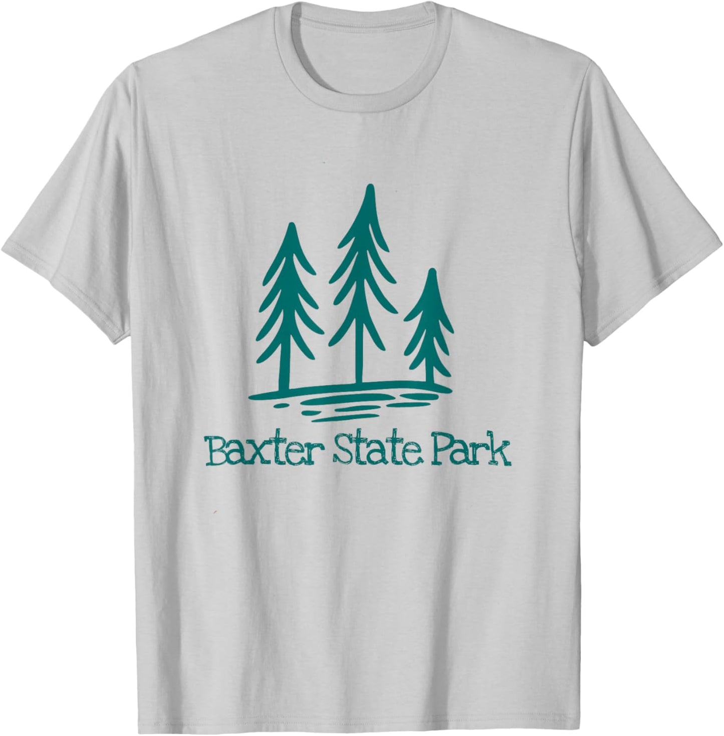 Baxter State Park Maine Hiking Camping Rustic Forest Woods T-Shirt - T-Shirt | Ash