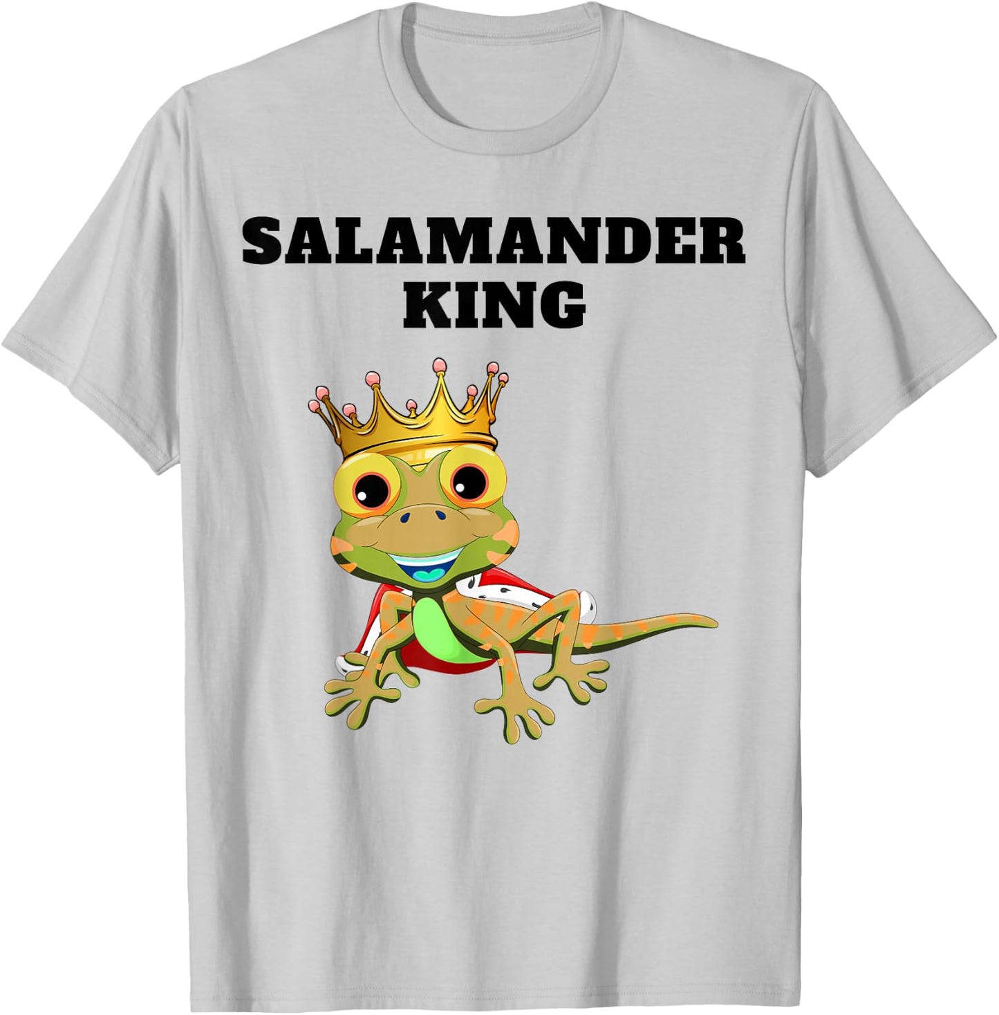 Salamander King Boys Salamander Lover Design Salamander T-Shirt - T-Shirt | Ash