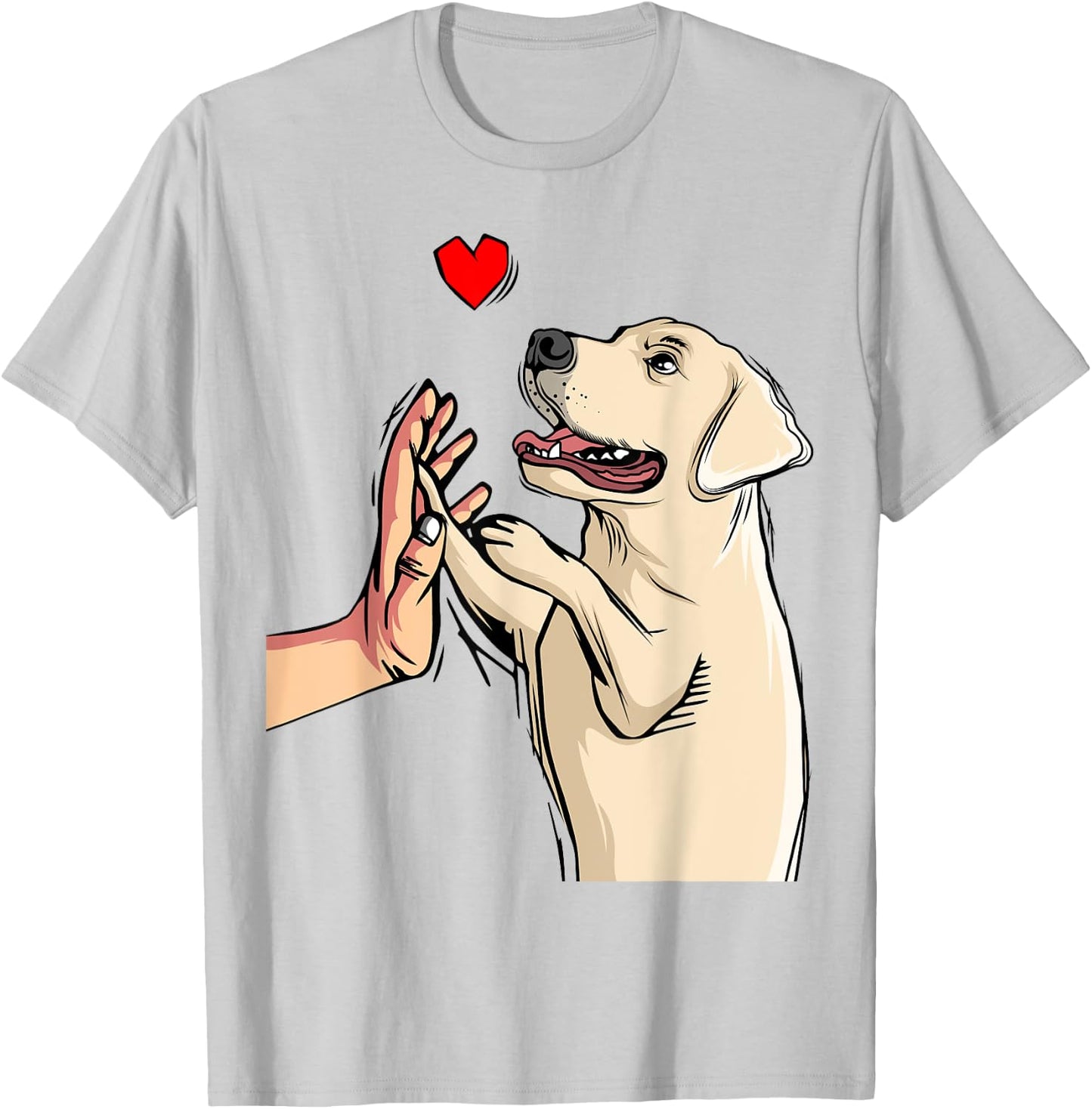 Labrador Retriever Love Golden Black Lab Mom Dad T-Shirt - T-Shirt | Ash