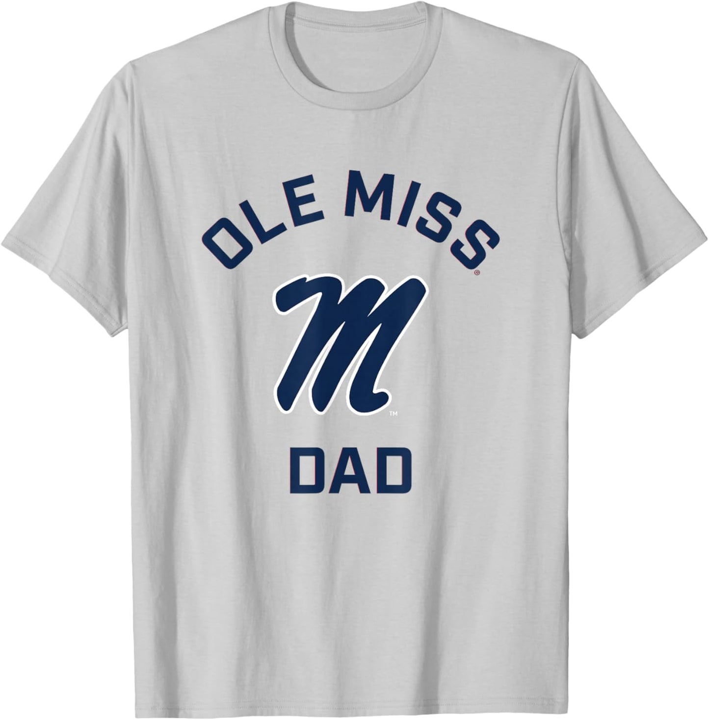 Ole Miss Rebels Arched Dad T-Shirt - T-Shirt | Ash