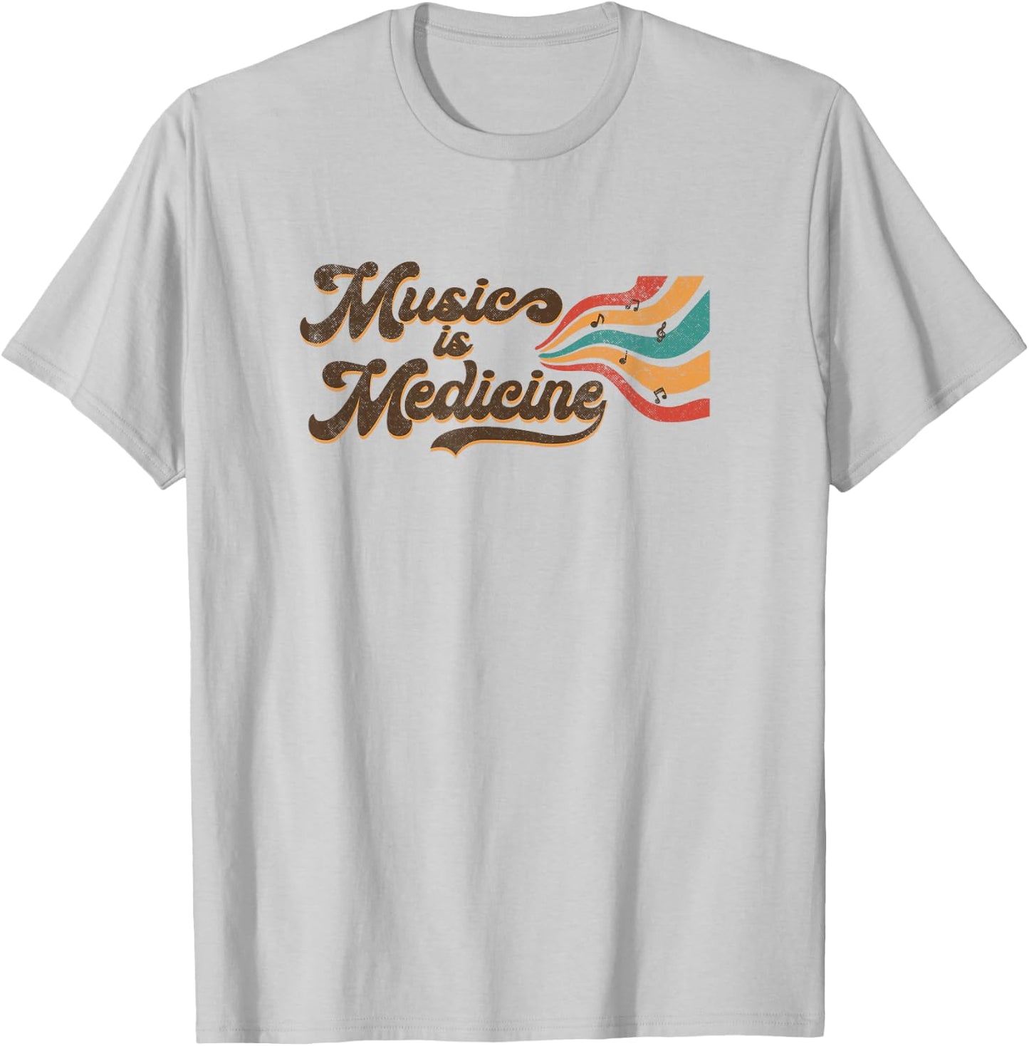 Music Is Medicines Songwriter Musician Music Lover T-Shirt - T-Shirt | Ash