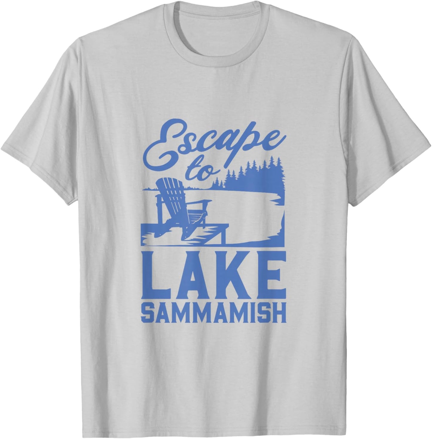 Escape to Lake Sammamish T-Shirt - T-Shirt | Ash