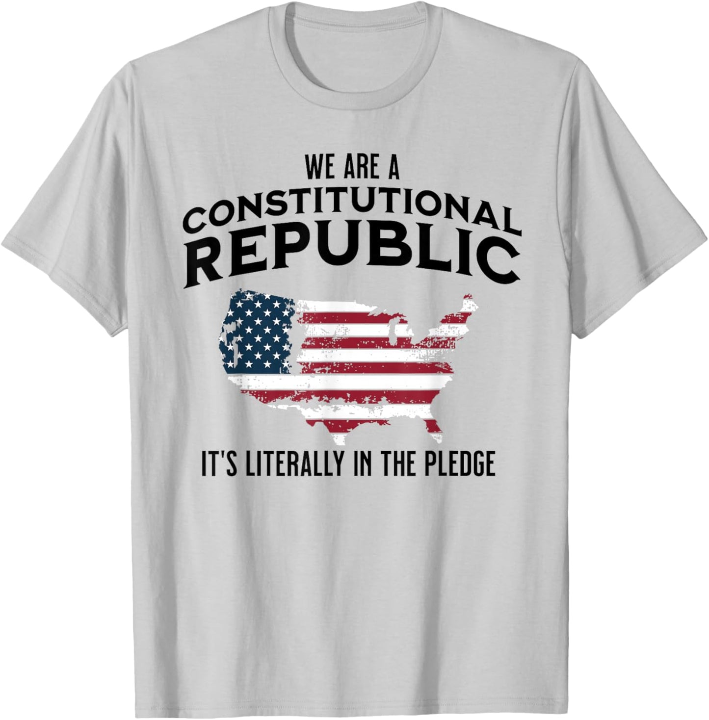 We Are A Constitutional Republic Republican Conservative T-Shirt - T-Shirt | Ash
