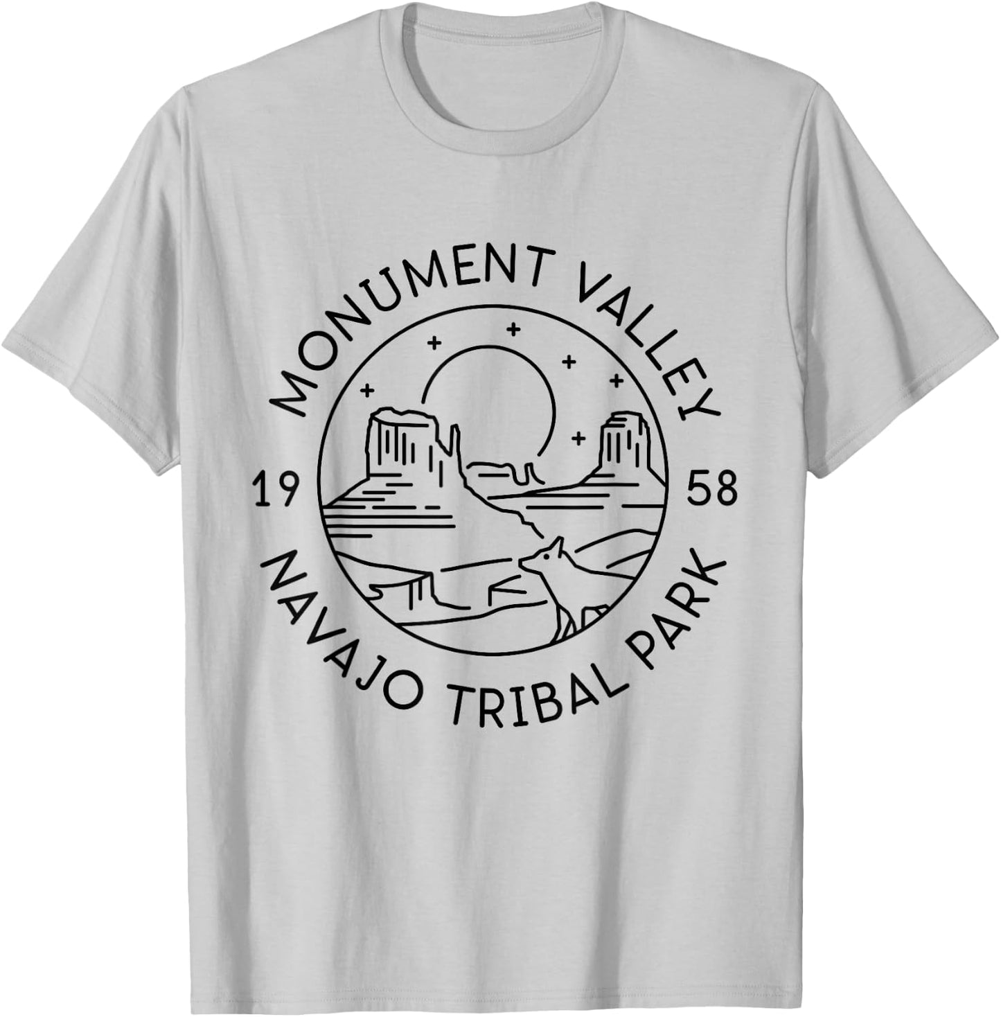 Monument Valley Navajo Tribal Park 1958 Arizona Utah T-Shirt - T-Shirt | Ash
