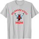 Delaware State University DSU Hornets Arched Mom T-Shirt - T-Shirt | Ash