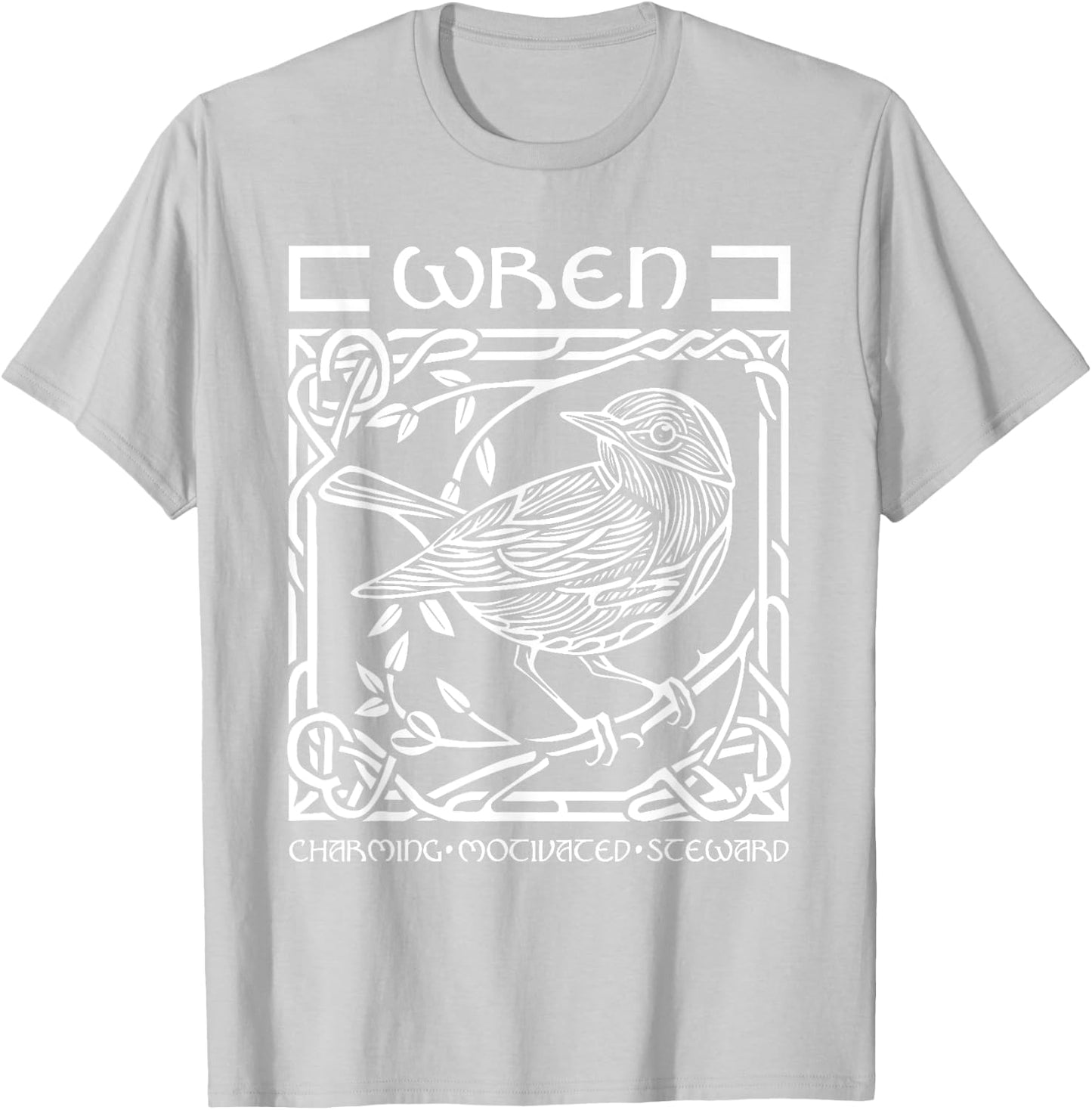St Patricks Day Celtic Knot Zodiac Wren June 10 - July 7 T-Shirt - T-Shirt | Ash