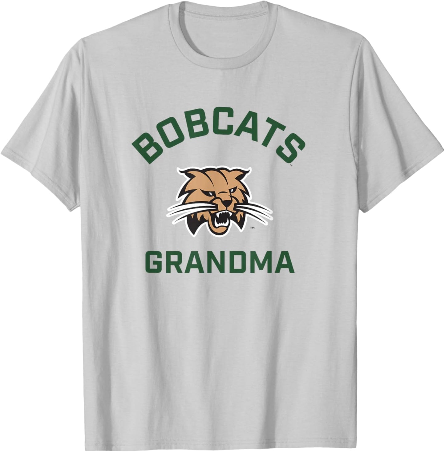 Ohio University Bobcats Arched Grandma T-Shirt - T-Shirt | Ash